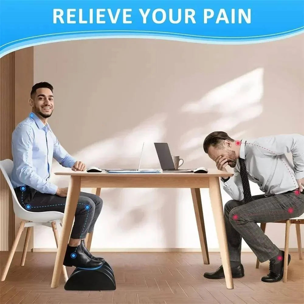 Under-Desk Foot Rest Memory Foam Adjustable Height