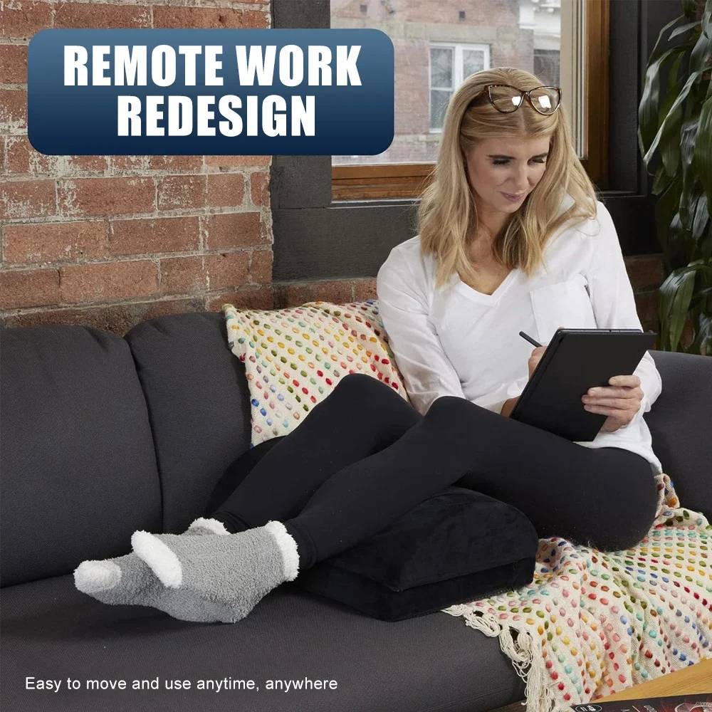 Under-Desk Foot Rest Memory Foam Adjustable Height