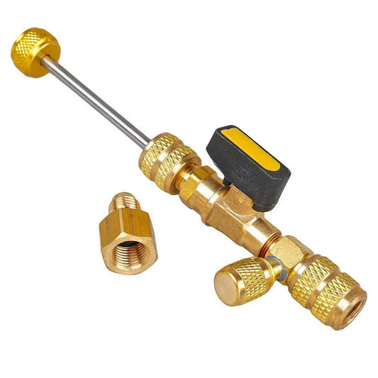 Valve Core Removal Tool Dual-Port Heavy-Duty Metal & Precision Threads