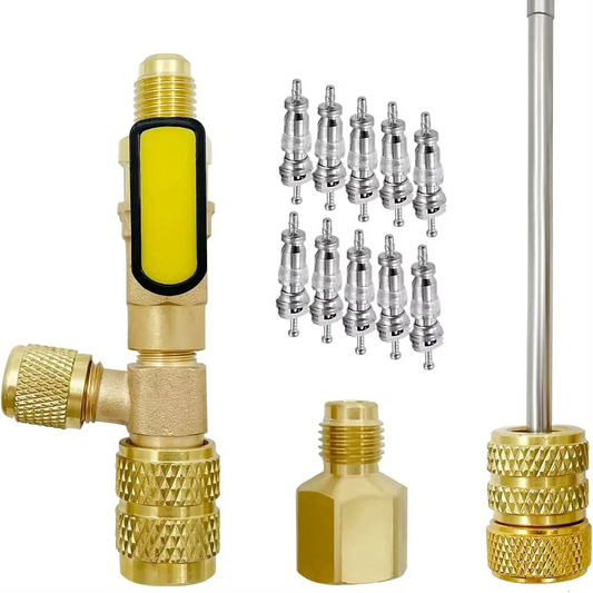 Valve Core Tool Dual-Size Ports Heavy Duty Metal