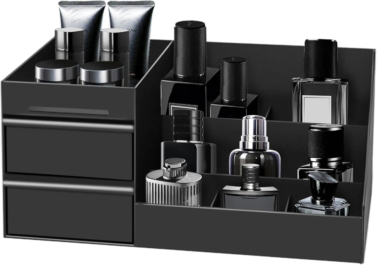 Vanity Bottle Organizer Individual Compartments Stable Base