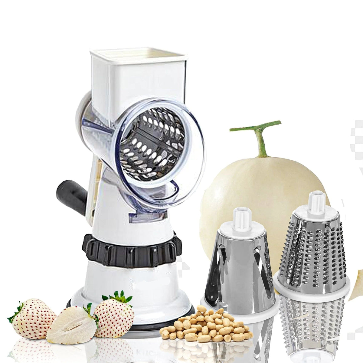 Vegetable Slicer Even Slices Hand Guard Dishwasher-Safe Parts