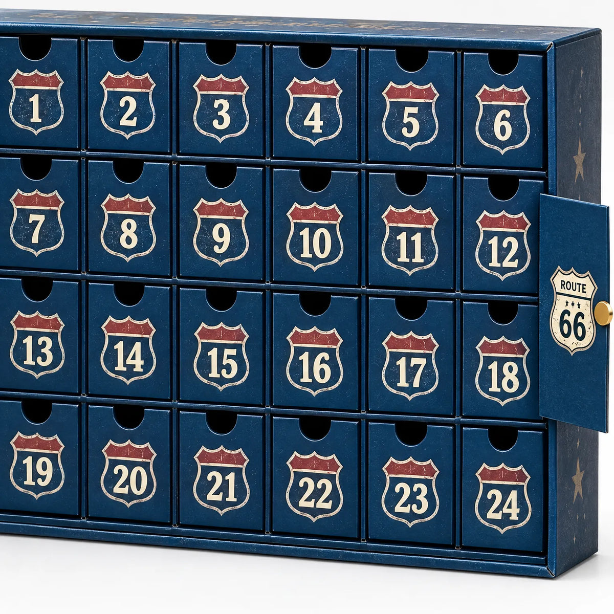 Vehicle Advent Calendar 24 Cast Metal Vehicles Reusable Drawers