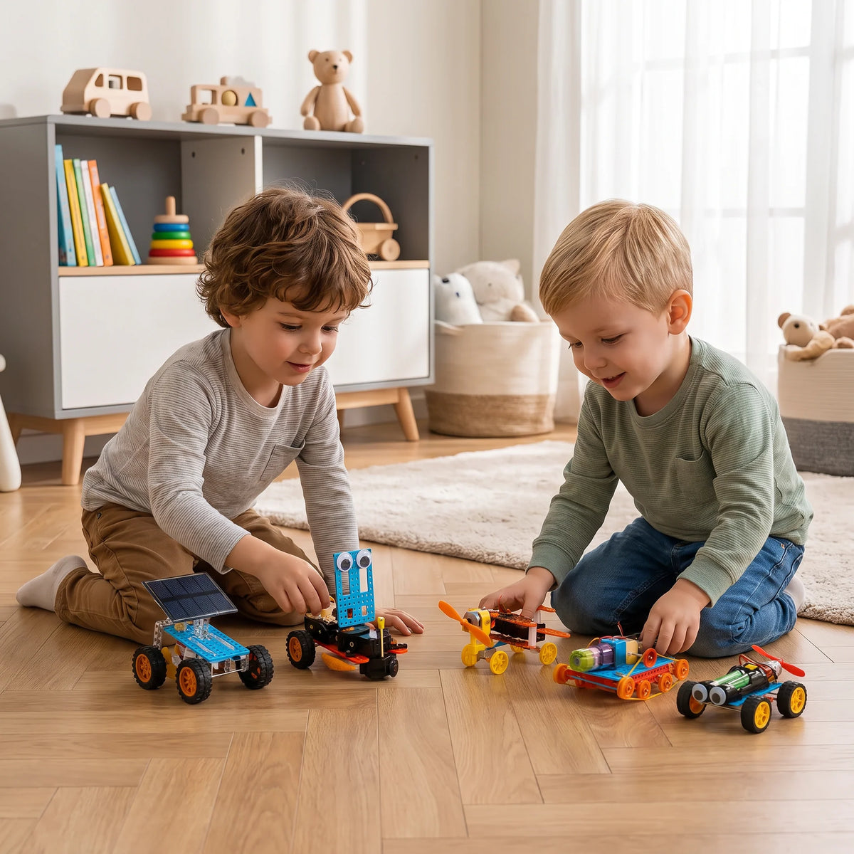 Vehicle Building Kit 5 Models Reusable Parts STEM Learning
