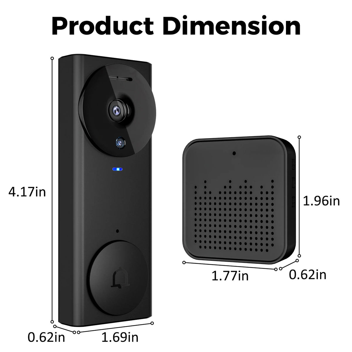 Video Doorbell Camera 1080P Night Vision Two-Way Audio
