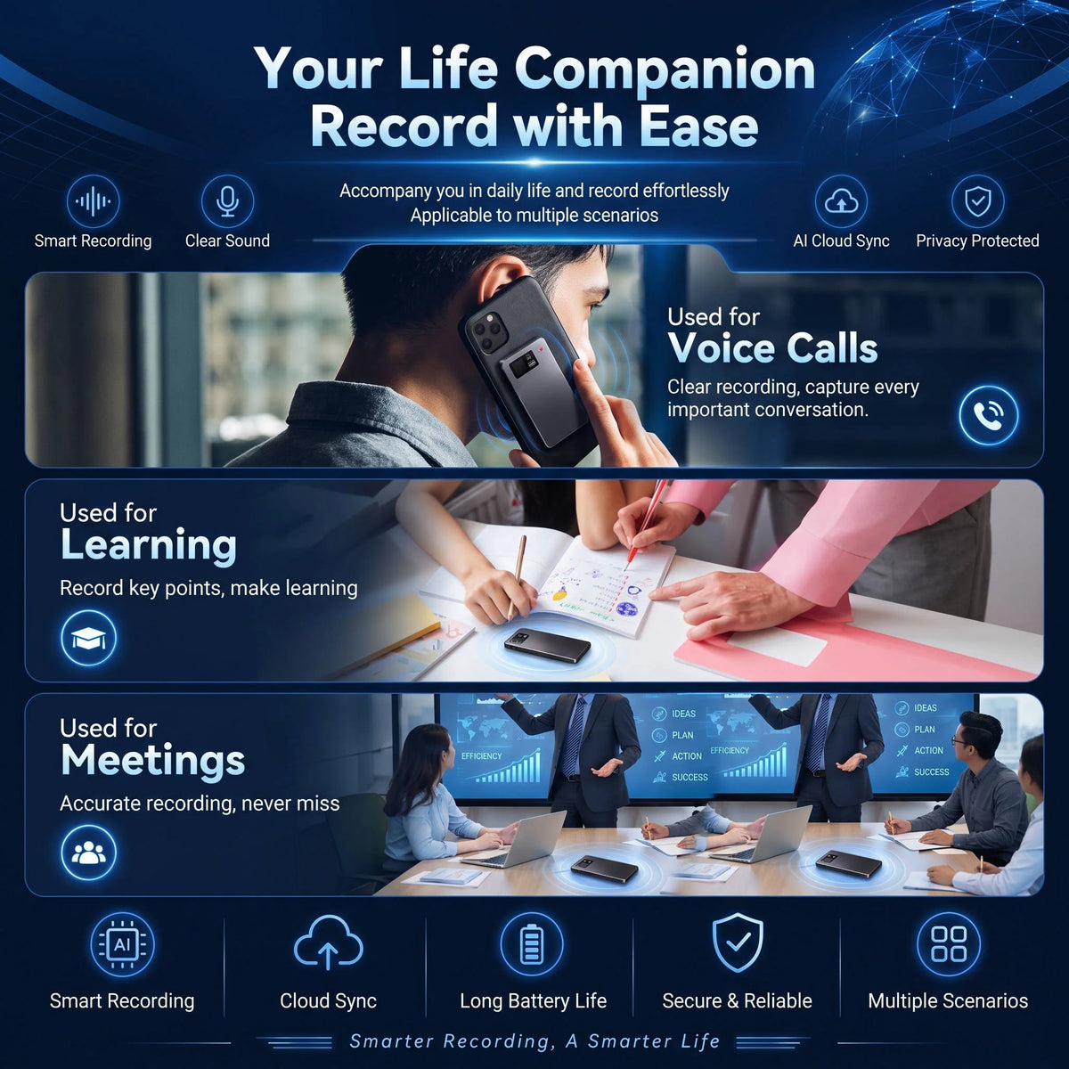 Voice Recorder AI Transcription & Real-Time Translation