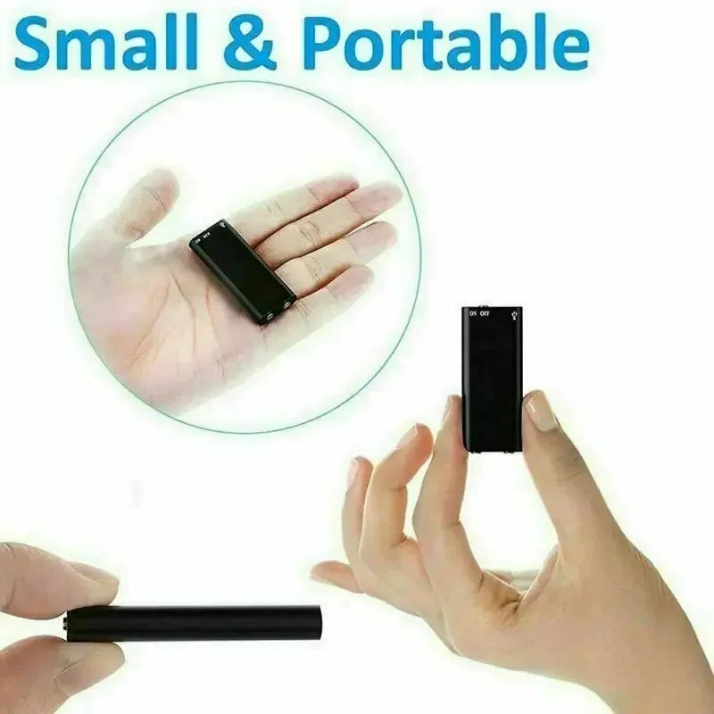 Voice Recorder Voice-Activated Magnetic Mount 8GB Storage