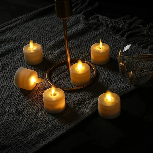 Votive LED Candle Set Realistic Flicker Remote Control