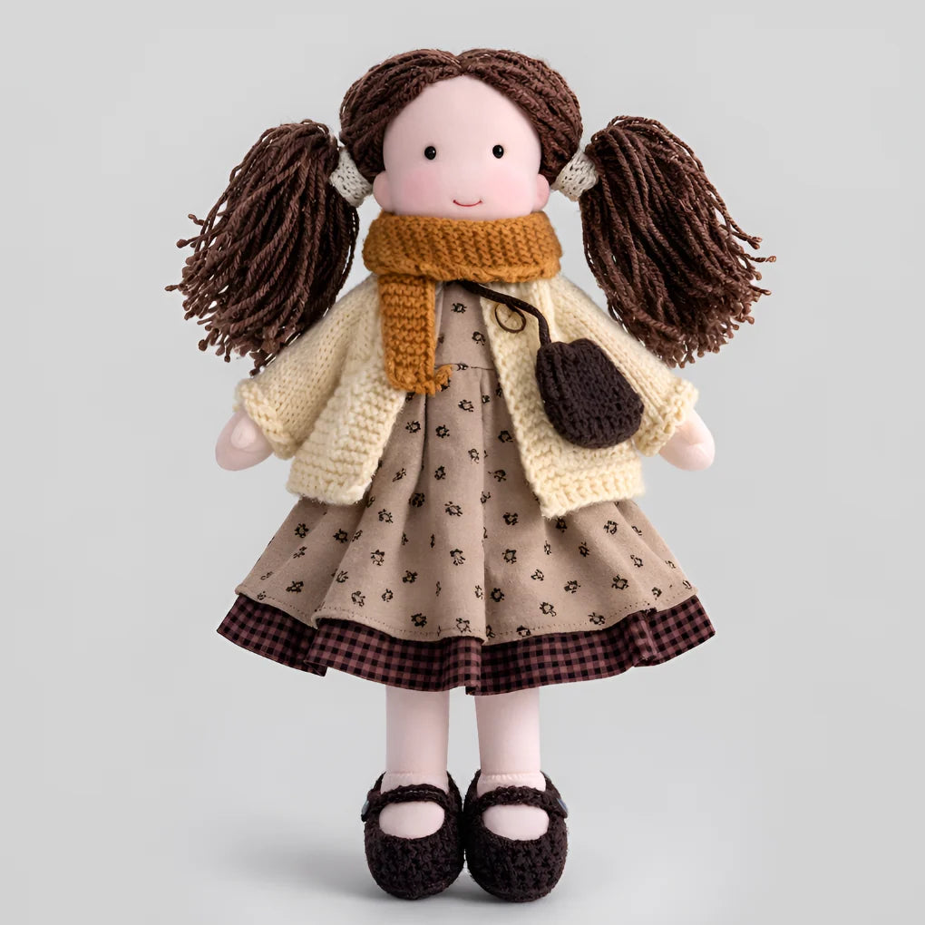 Waldorf Doll Cotton Exterior Wool Filling 13.8 Inch