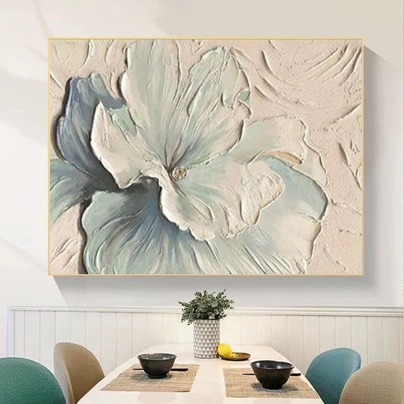 Wall Art 3D Floral Relief Lightweight Ready to Hang