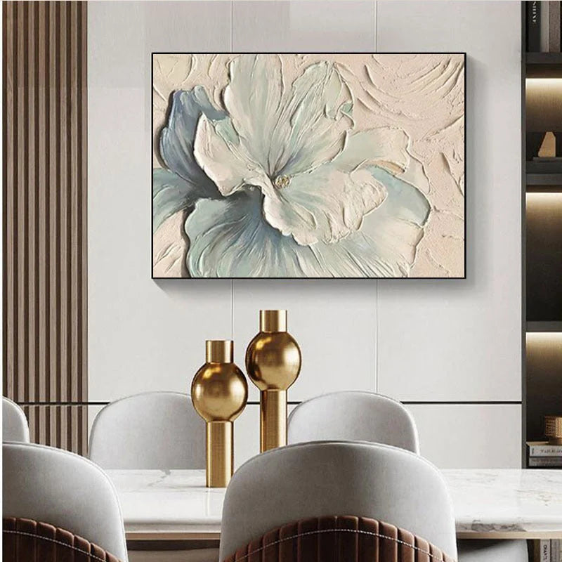 Wall Art 3D Floral Relief Lightweight Ready to Hang