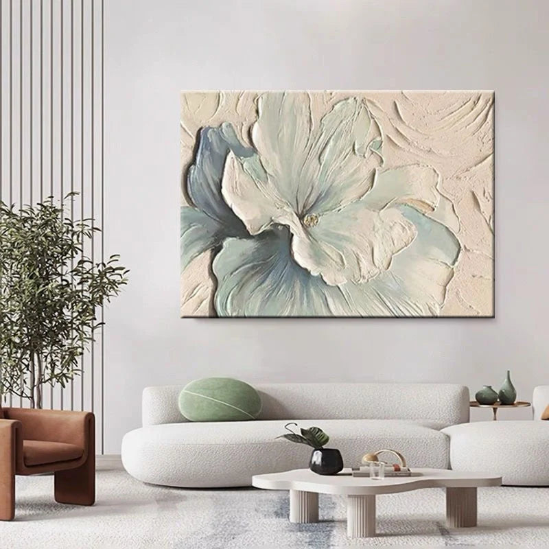 Wall Art 3D Floral Relief Lightweight Ready to Hang