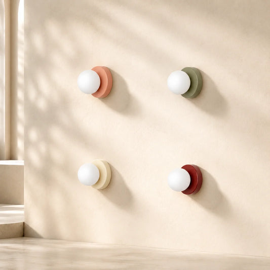 Wall & Ceiling Light Dual-Mount Frosted Glass