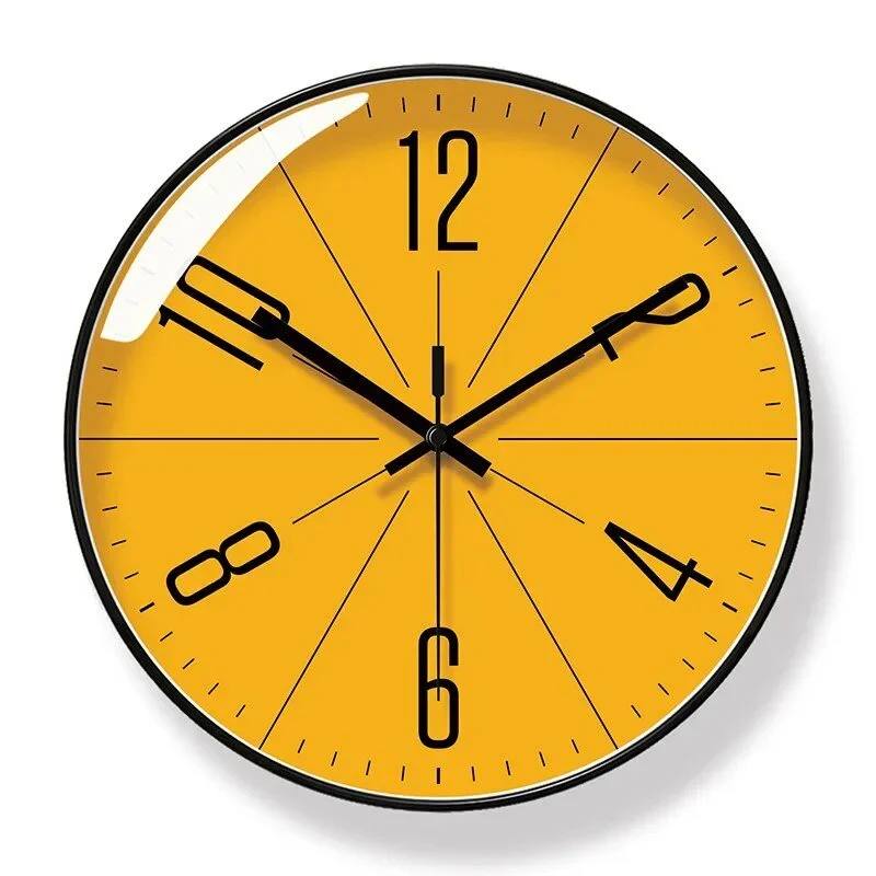Wall Clock Modern Nordic Quartz Movement Easy-Read Numerals