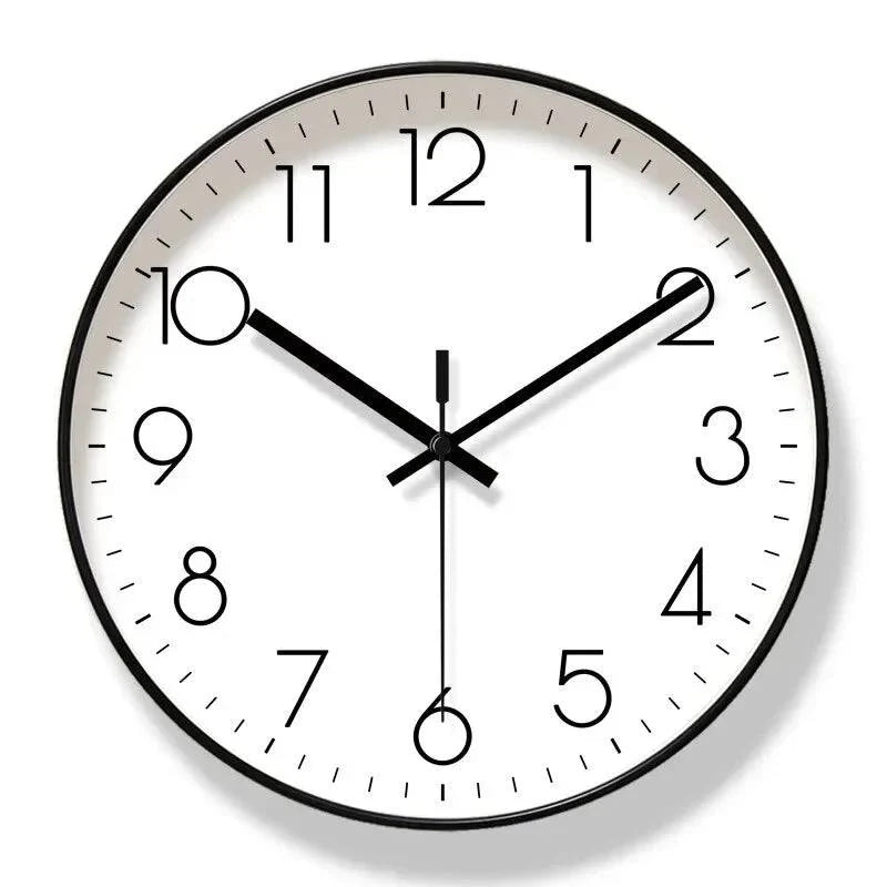 Wall Clock Modern Nordic Quartz Movement Easy-Read Numerals