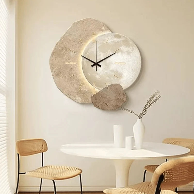 Wall Clock Silent Movement Scandinavian Design Clear Dial