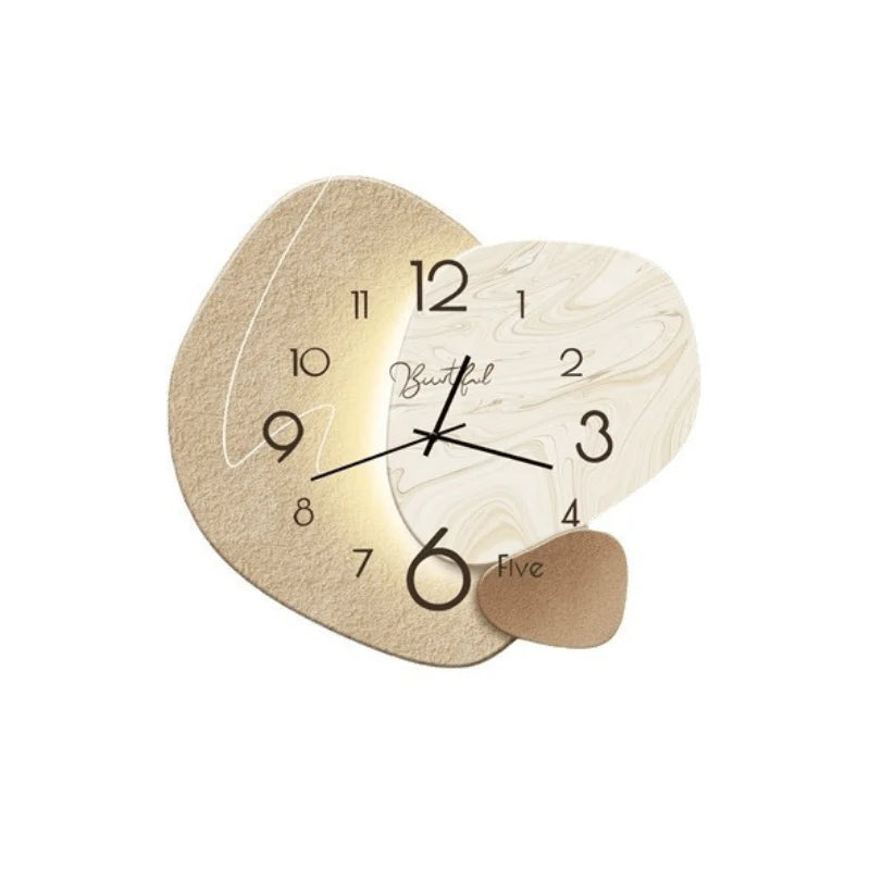 Wall Clock Silent Movement Scandinavian Design Clear Dial