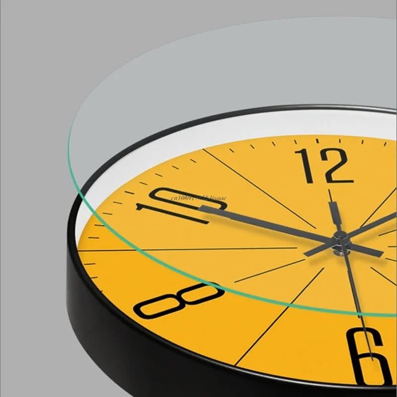 Wall Clock Silent Quartz Movement Clear Numerals
