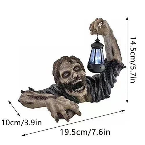 Wall Decoration 3D Crawling Zombie LED Lantern