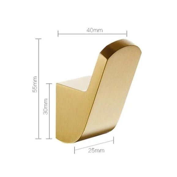 Wall Hook Brass Gold Finish Space-Saving