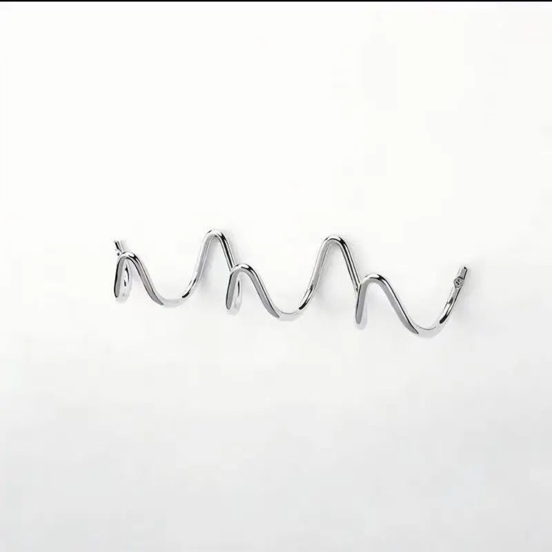Wall Hook Rack Iron 3 Hooks Space-Saving Wall Storage