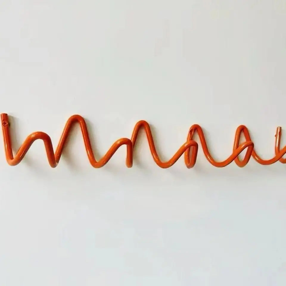 Wall Hook Rack Iron 3 Hooks Space-Saving Wall Storage