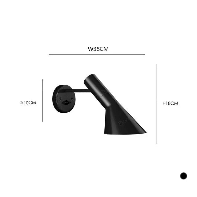 Wall Lamp Aluminum Rotating Shade Soft Diffused Light