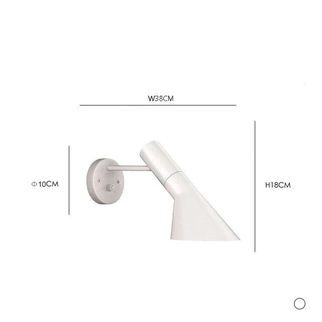 Wall Lamp Aluminum Rotating Shade Soft Diffused Light