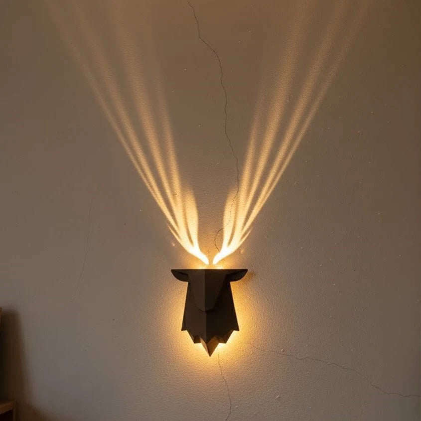 Wall Lamp Deer Design Adjustable Brightness Smart Timer