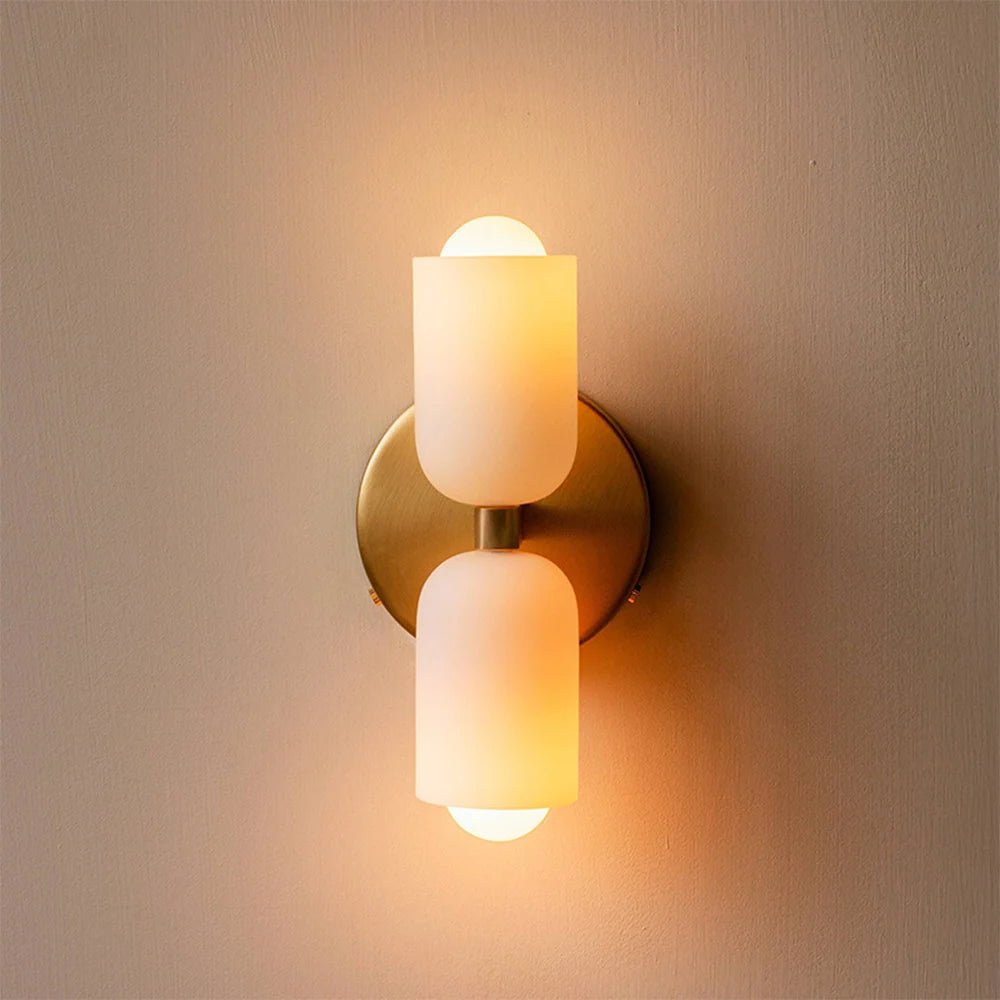 Wall Lamp Double Acrylic Shades Up & Down Lighting