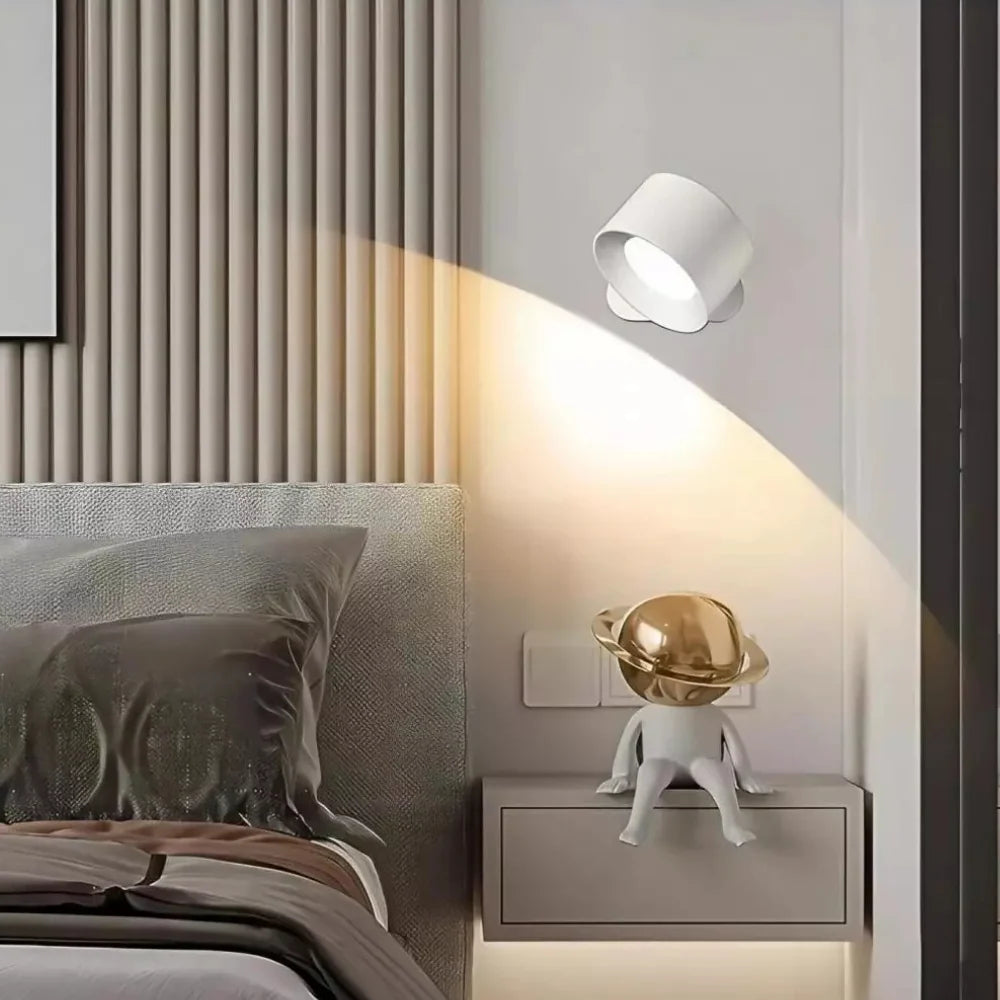 Wall Lamp Magnetic 360° Rotatable Rechargeable With Remote Control