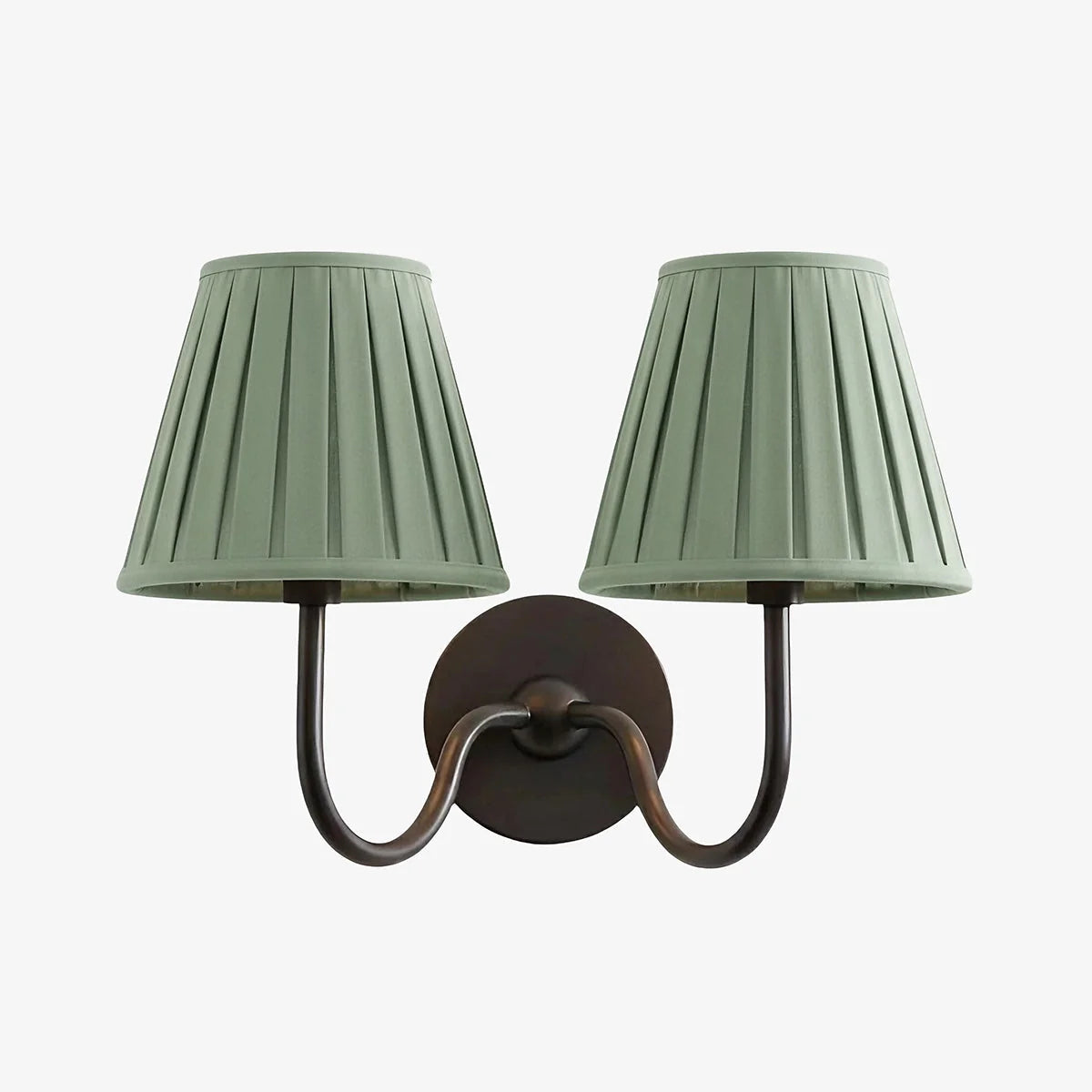Wall Lamp Metal Fixture Fabric Shade Dimmable