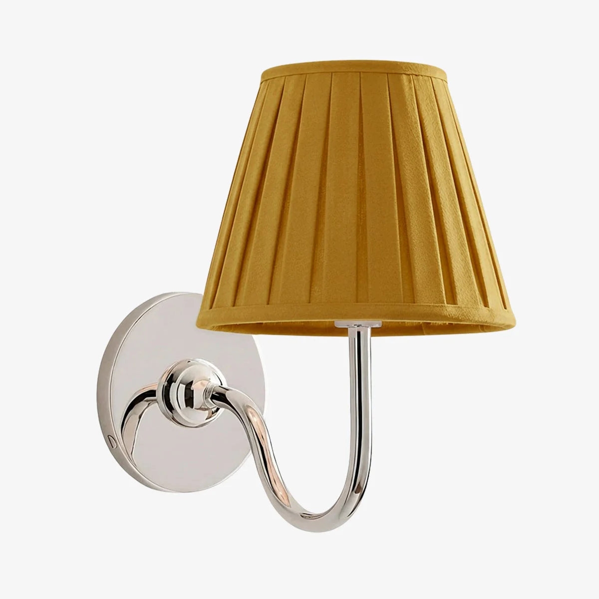 Wall Lamp Metal Fixture Fabric Shade Dimmable