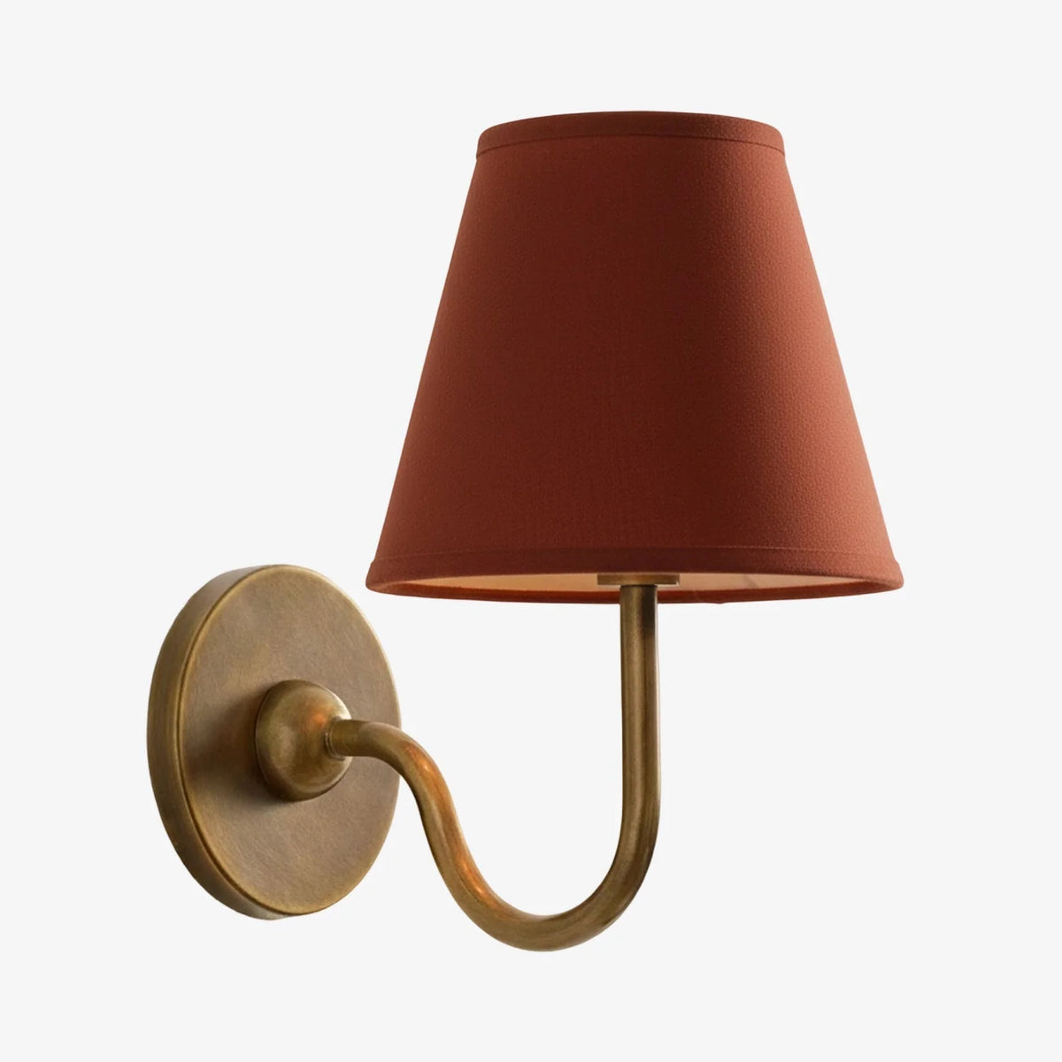 Wall Lamp Metal Fixture Fabric Shade Dimmable