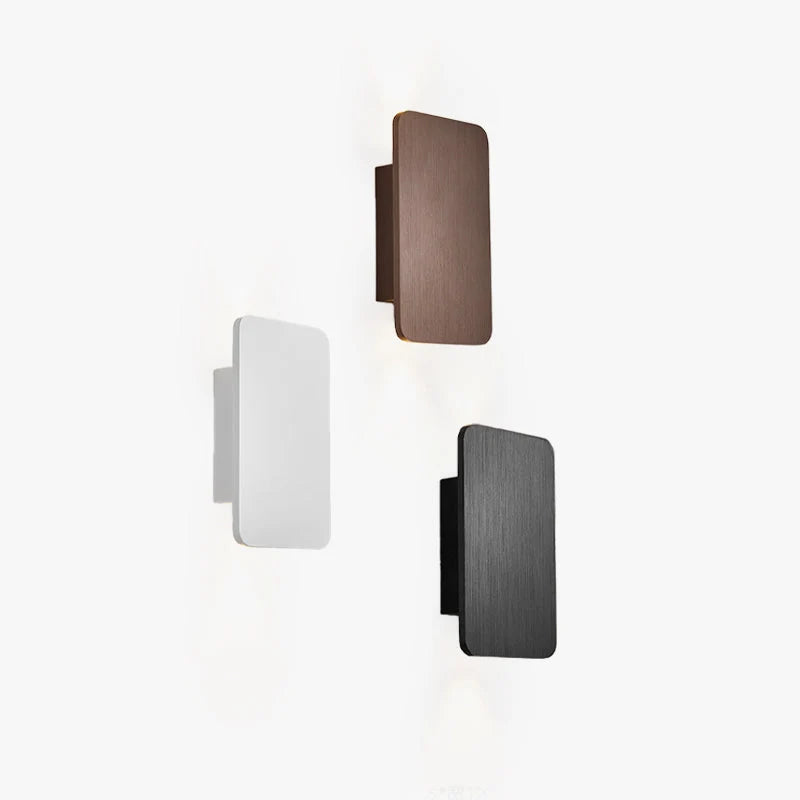 Wall Lamp Metal Frame Built-In Warm LED Light