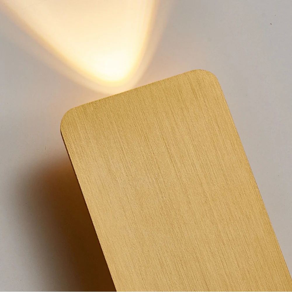 Wall Lamp Metal Frame Built-In Warm LED Light