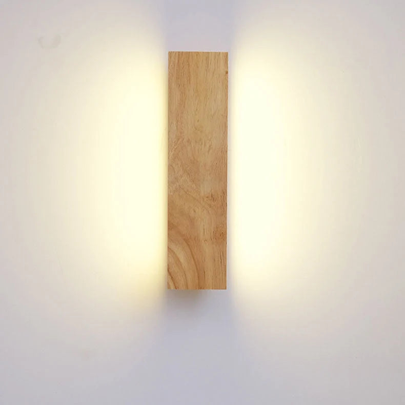 Wall Light 360° Swivel Integrated LED Wood & Aluminum Construction