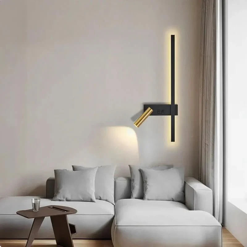 Wall Light Adjustable Swivel Head Integrated COB LED