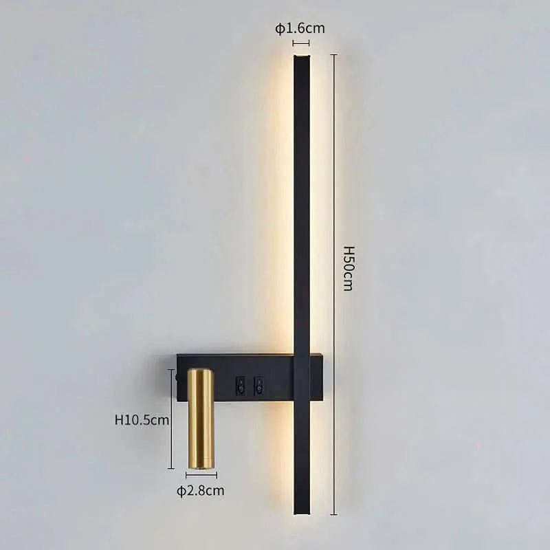 Wall Light Adjustable Swivel Head Integrated LED