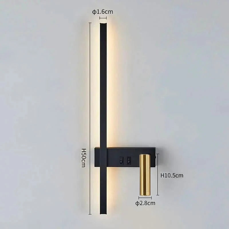 Wall Light Adjustable Swivel Head Integrated LED