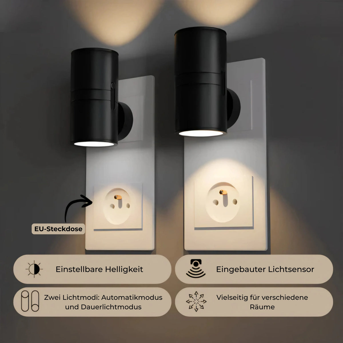 Wall Light Adjustable Swivel Head Warm LED