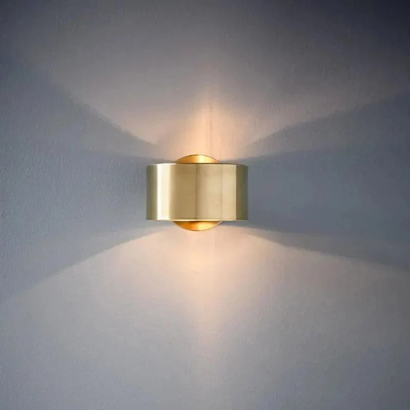 Wall Light Brass Finish Indirect Lighting Hardwired