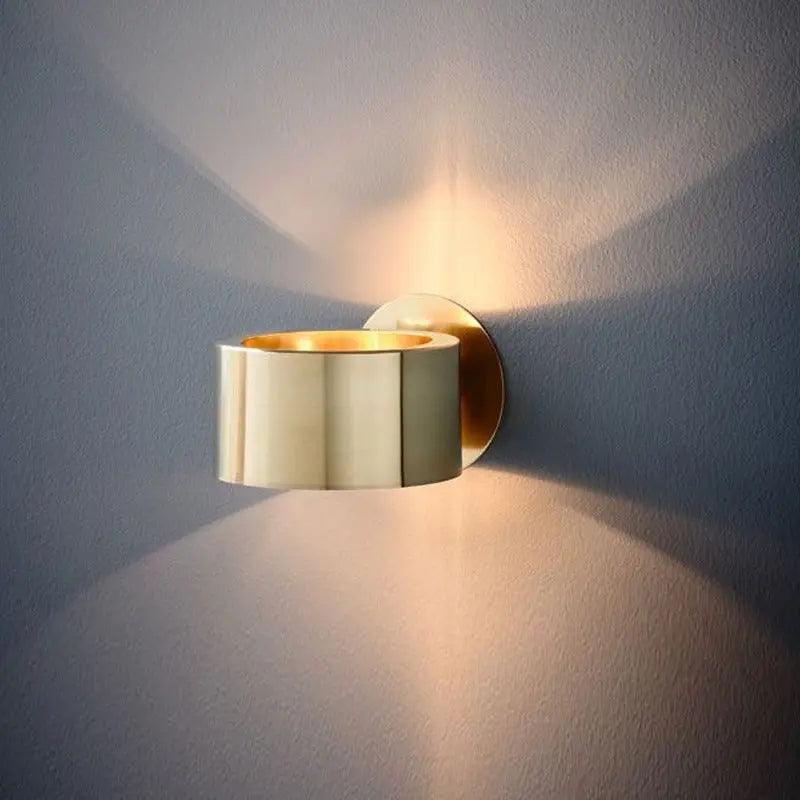 Wall Light Brass Finish Indirect Lighting Hardwired