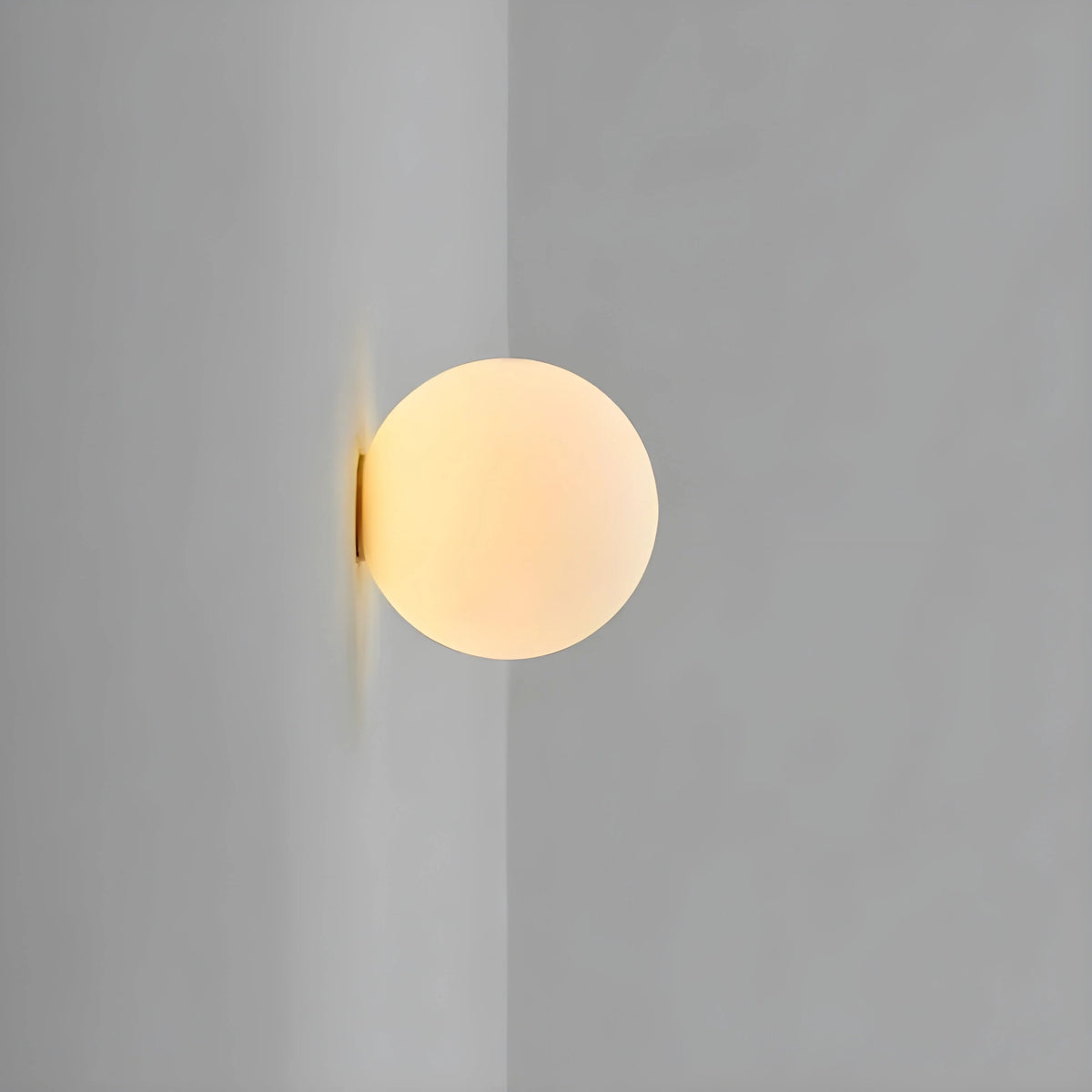Wall Light Frosted Glass Globe Soft Diffused Light