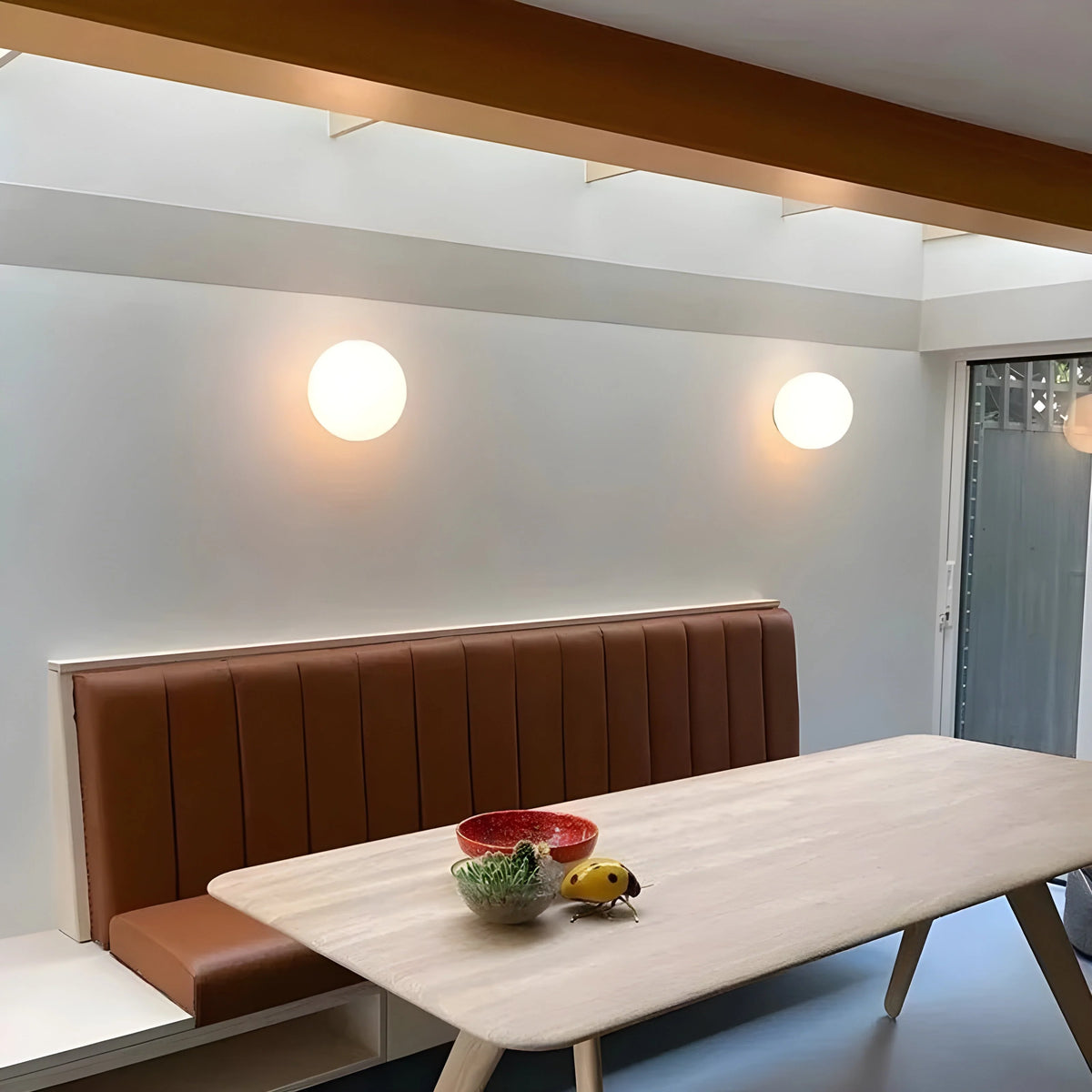 Wall Light Frosted Glass Globe Soft Diffused Light