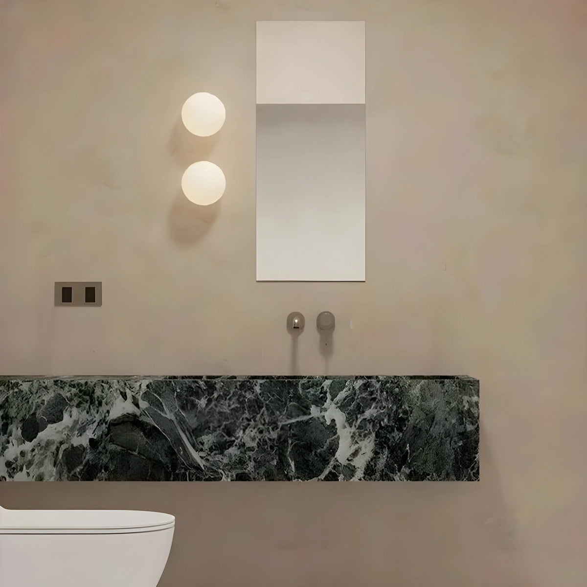 Wall Light Frosted Glass Globe Soft Diffused Light