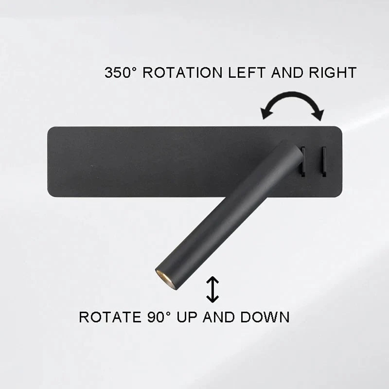 Wall Light LED Swiveling Dimmable Adjustable Beam