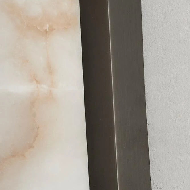 Wall Light Marble Effect Warm White LED Hardwired Indoor Installation