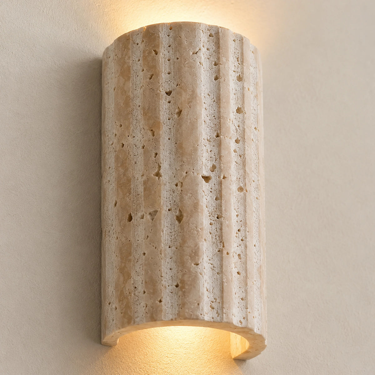 Wall Light Natural Stone Hardwired Compact Design