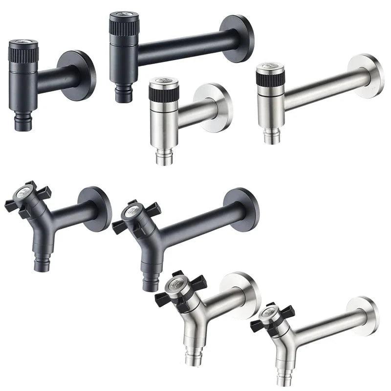 Wall-Mounted Faucet 304 Stainless Steel Space-Saving Design